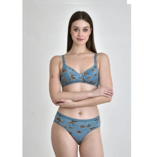 Printed Padded Lingerie Set