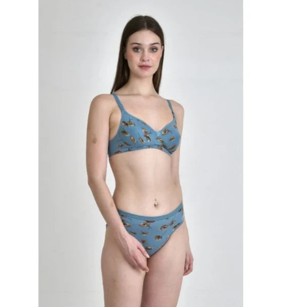 Printed Padded Lingerie Set