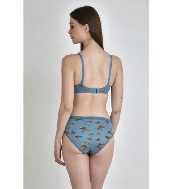 Printed Padded Lingerie Set