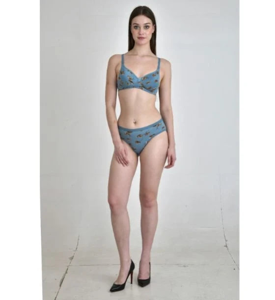Printed Padded Lingerie Set