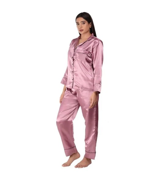 Satin Ladies Night Suits Set